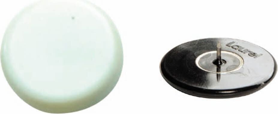 Reißbrettstifte Laurel Superreißnägel 2703-10, 30mm, vernickelter Stahl mit Kunststoffkappe,
weiß, Box 4 Stück