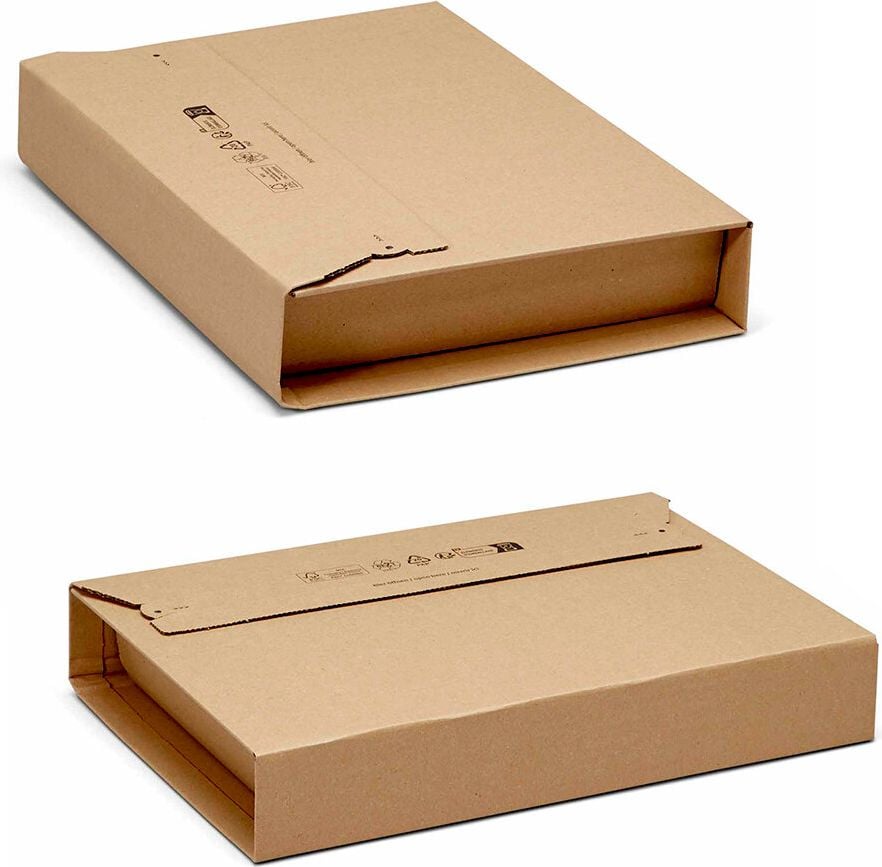 Universalverpackungen KBV-378, B4, Innenmaß: 378x295x80mm (LxBxH), variable
Höhe, B-Welle, braun, Pack 20 Stück
