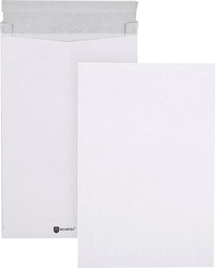 Faltentaschen Securitex C4, 229x324x50mm Falte, Haftklebung, weiß, Pack
100 Stück