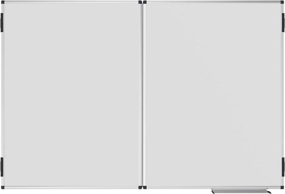 Whiteboard Legamaster Klapptafel UNITE PLUS 7-108363, Klapptafel: 3 Tafeln, ausgeklappt: 300x100cm,
emailliert, bakterienresistent, trocken
abwischbar, Aluminiumrahmen, Wandaufhängung,
FSC