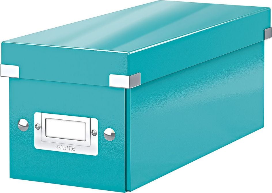CD-Box Leitz Click & Store WOW CD Aufbewahrungsbox 6041, für 30 CD in Jewelcase, PP laminierte
Hartpappe, türkis