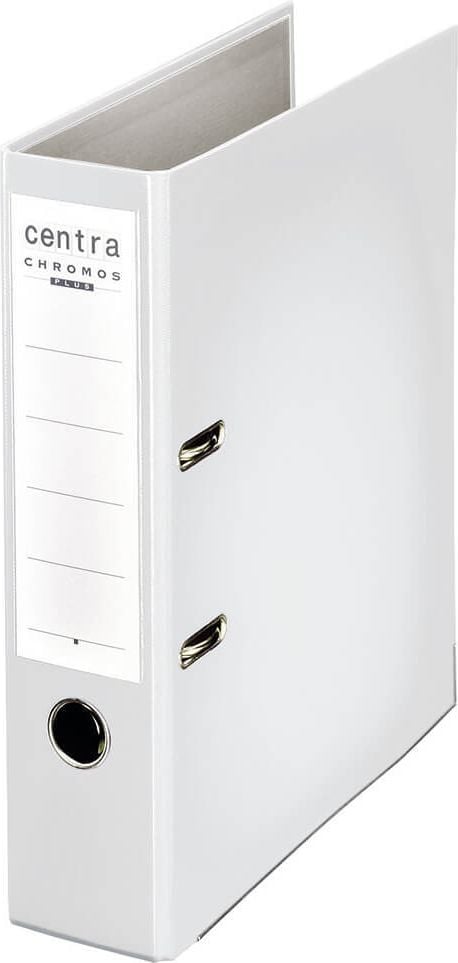 Ordner A4 Centra Chromos 2301, 80mm, PP, A4, 8cm Rücken, PP-Folie, weiß