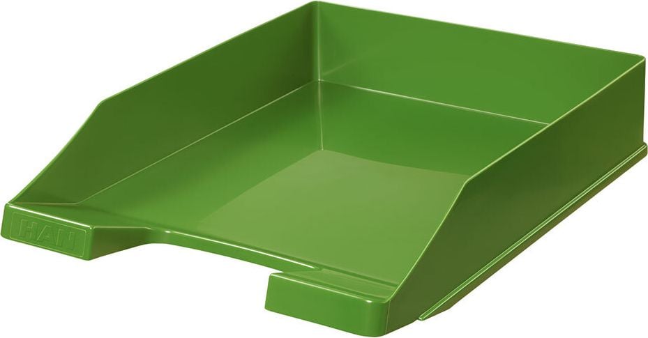 Ablagekorb HAN Standard KLASSIK 1027, A4, 6,5cm hoch, Polystyrol (PS), farbig, grün