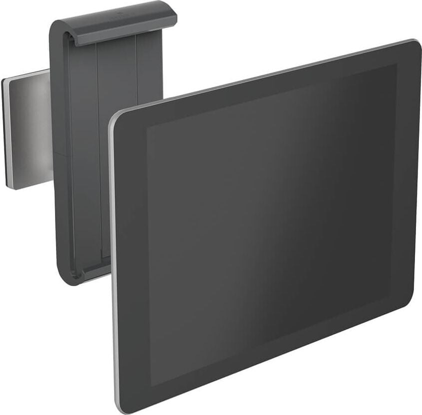 Tablethalterung Durable Tablet Holder Wall 8933-23, für 7-13 Zoll Tablets im Hoch- und
Querformat, Wandhalterung, silber