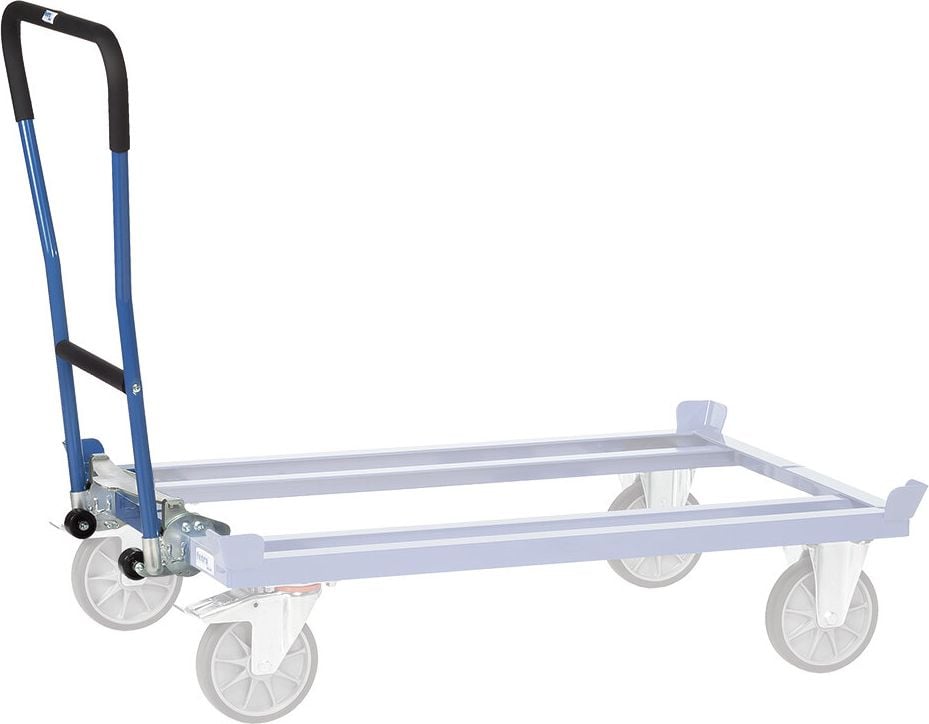 Einklink-Rohrschiebebügel fetra 22892, für Paletten-Fahrgestelle ab 810mm Breite, abnehmbar, blau