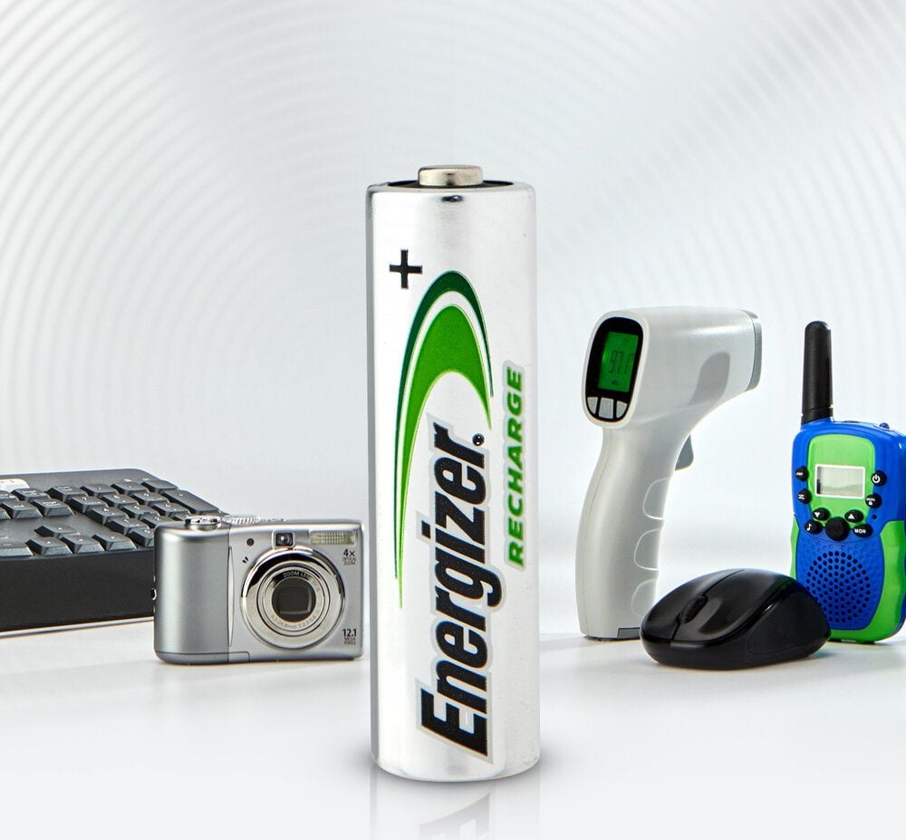 Akkus Energizer NiMH Power Plus Mignon (AA), 1,2 V, 2000 mAh, aus 22% recycelten Materialien, Pack 10 Stück