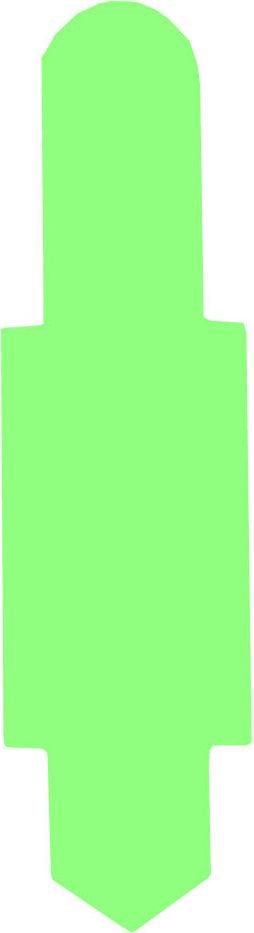 Stecksignale Elba, 15x55 mm, PVC, Pack 100 Stück, schwarz