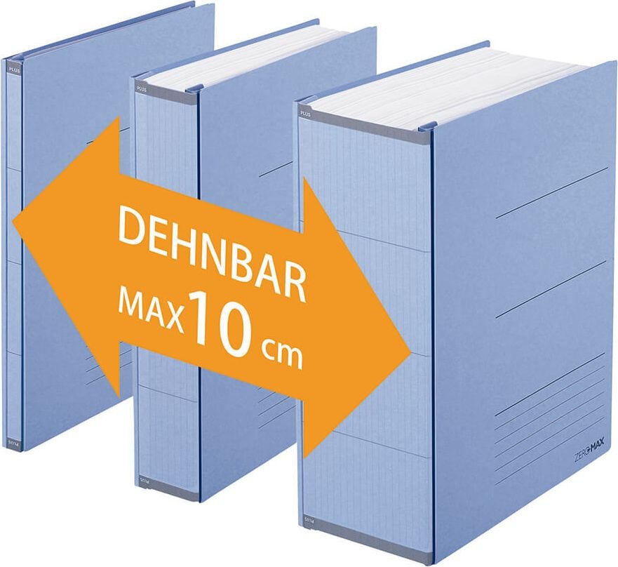 Ordner A4 Plus Japan Zero Max, variabler Rücken 120504236, A4, variabler Rücken (18-118mm), bis zu 800 Blatt (80g/m²), rosa, rosa