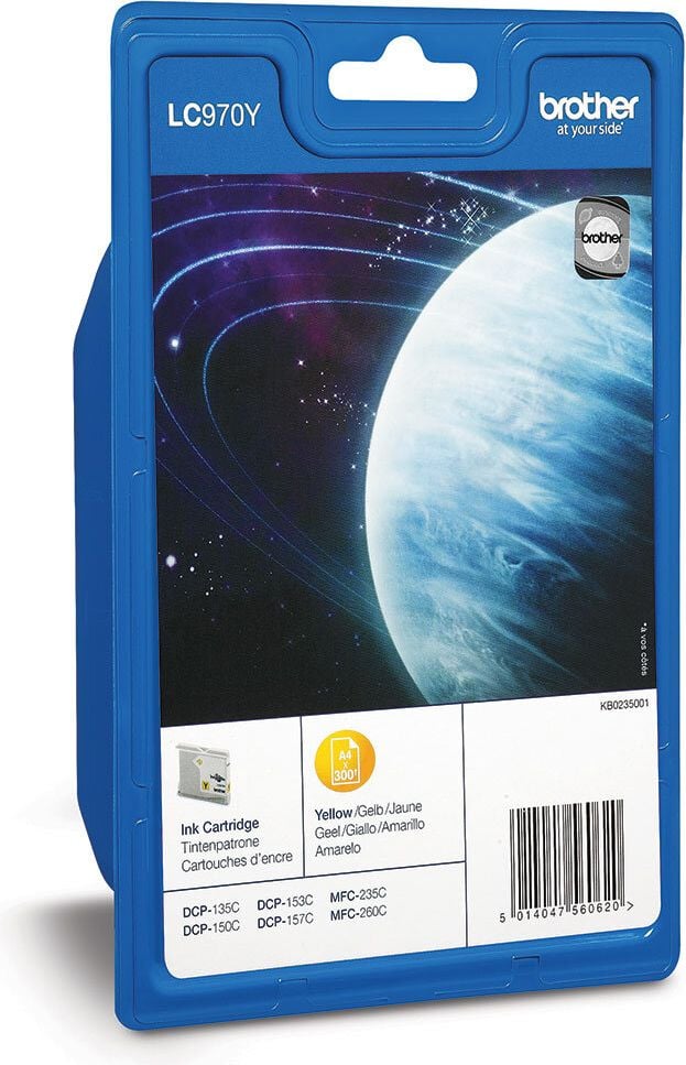 Brother Tintenpatrone LC-970Y, yellow, 300 Seiten