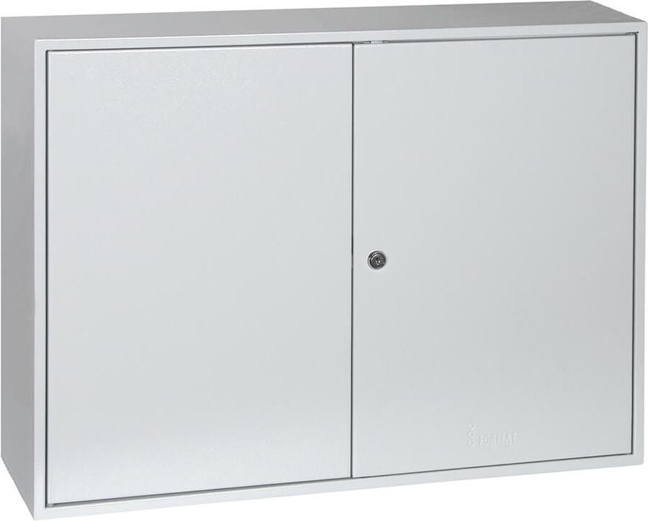 Schlüsselschrank Format S 100 Z 001101-00000, für 100 Schlüssel, Zylinderschloss, 2-türig,
Stahlblech, hellgrau, hellgrau