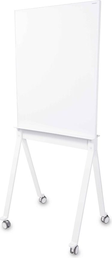 Glasboard Magnetoplan Design Glasboard Mobil 134040090, 76x180x60cm, magnetisch, Glasoberfläche,
beidseitige Ablageschalen, beidseitig
beschreibbar, 4 x feststellbare Rollen, weiß