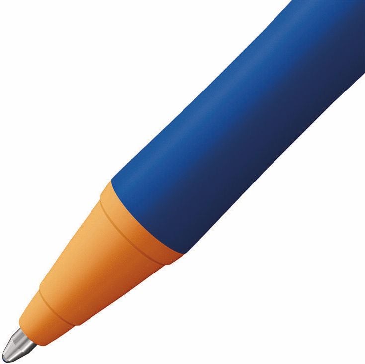 Kugelschreiber STABILO pointball 6030, ca. 0,5mm, Mehrweg, Einzelstift, aus 87 % biobasiertem Kunststoff, blau