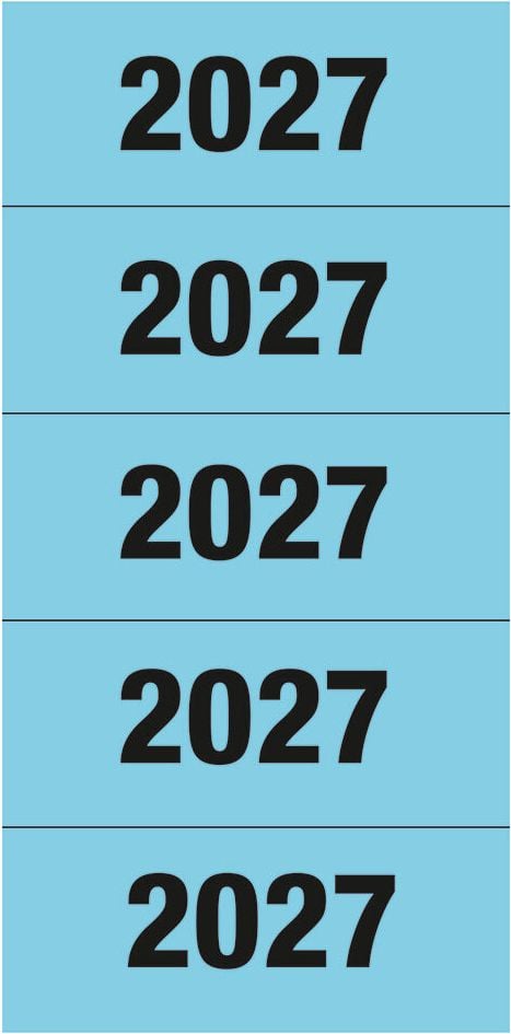 Inhaltsschilder für Ordner 2027 Herma 1687, blau, 60x26mm, Beutel 100 Stück