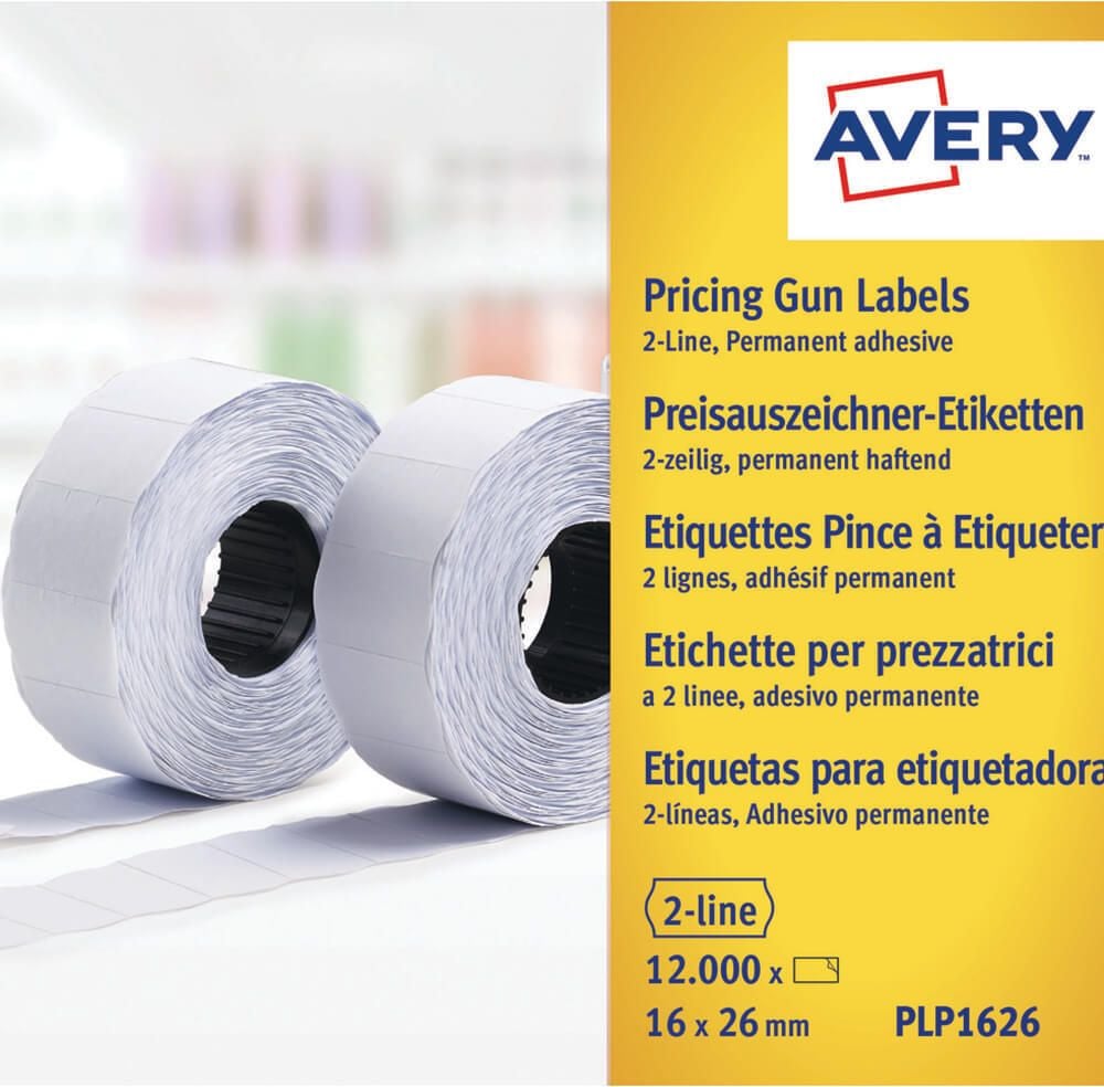 Preisauszeichner-Etiketten Zweckform PLP1626, 26x16mm, weiß, permanent,
Pack 10 Rollen à 1200 Stück