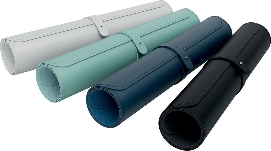 Schreibunterlage Leitz groß 5382, 40x80cm, PVC, mattfarben, rollbar, grau