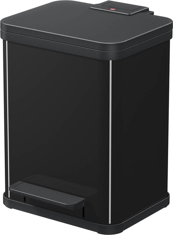 Abfallsammler Hailo Öko duo plus M, 2x9 Liter, Stahlblech, schwarz