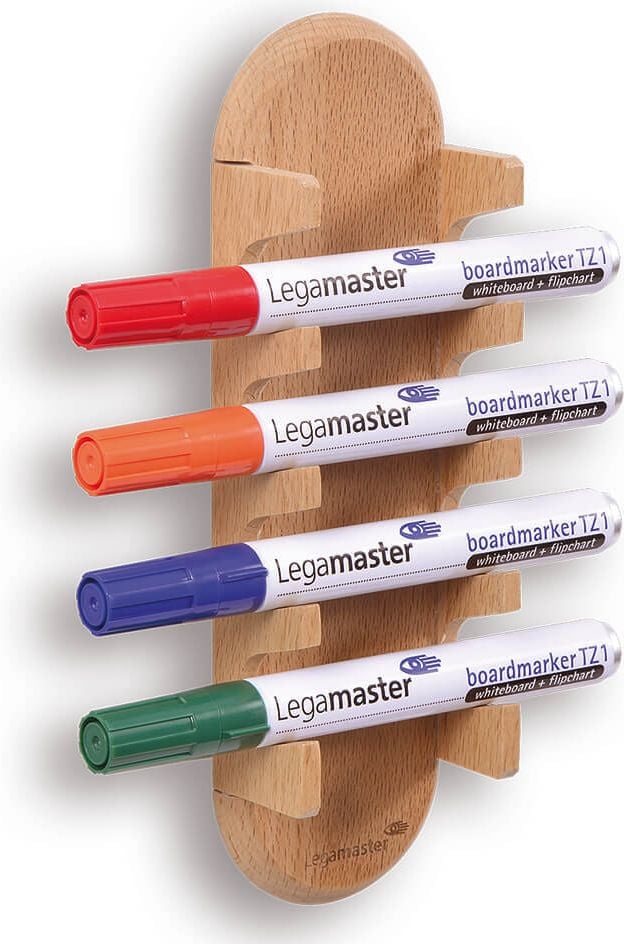 Glasboard-Markerhalter Legamaster WOODEN 7-122125, für 4 Boardmarker, magnetisch, ohne Inhalt,
Holz, FSC-zertifiziert