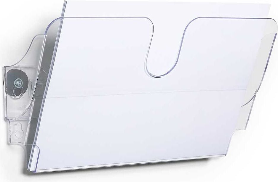 Wandprospekthalter Durable FLEXIPLUS A4 quer 1709021, 1x A4 quer, 1 Fach, magnetisch, Tragfähigkeit bis 2kg, schwarz