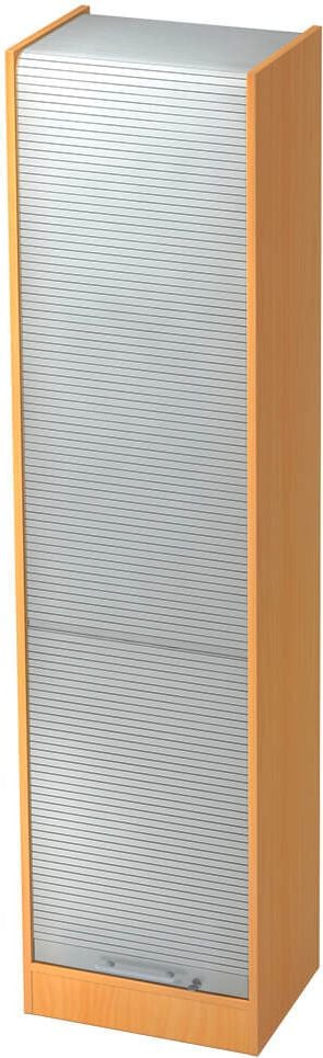 Aktenschrank Hammerbacher Solid SET50, 50x200,4x40cm (BxHxT), 1
Rollladen, Relinggriff, grau