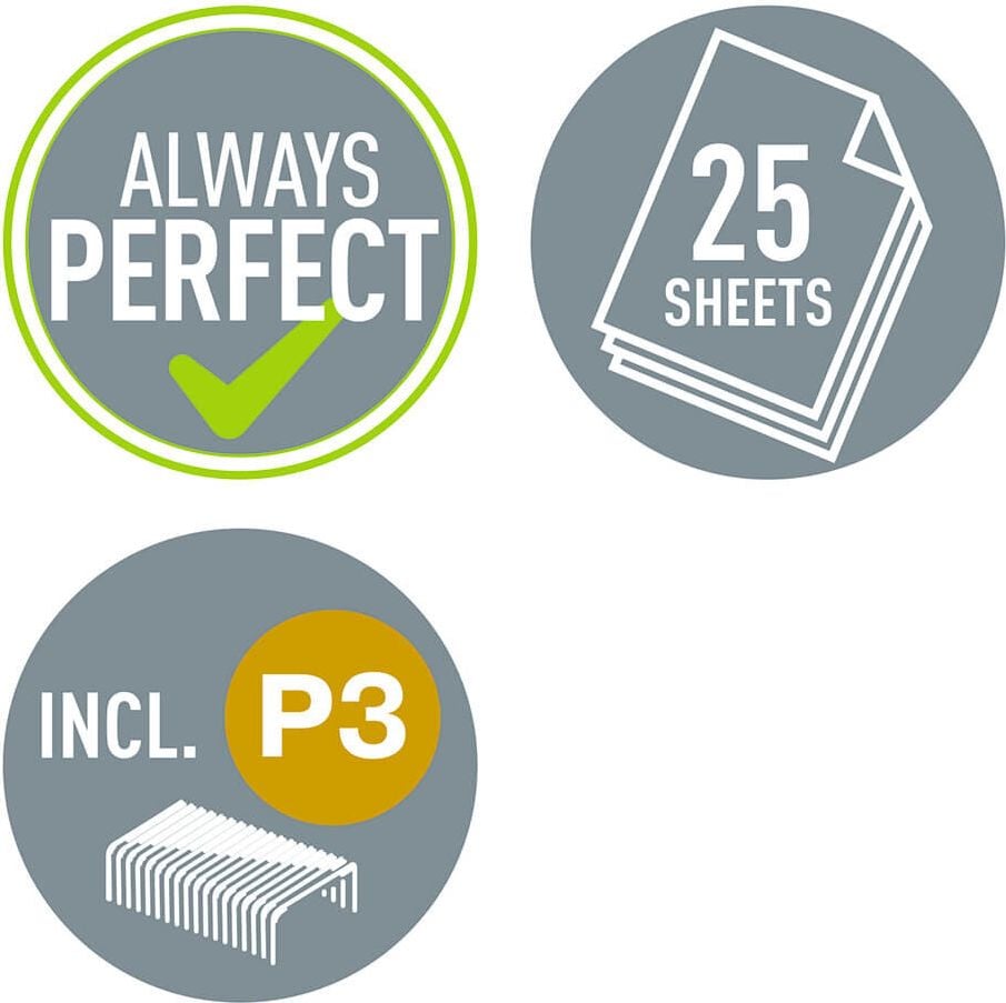 Heftgerät Leitz New NeXXt 5501, bis 25 Blatt, Einlegetiefe: 55mm, für
24/6+26/6, schwarz