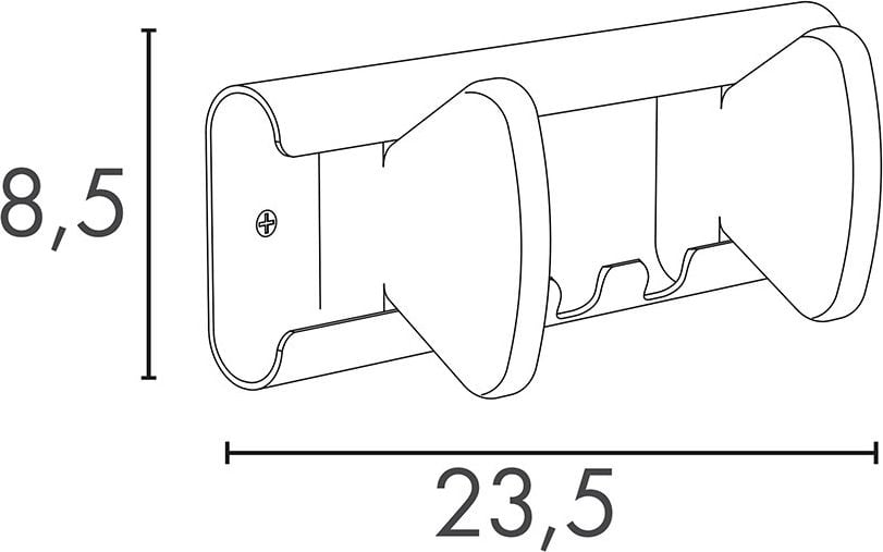 Garderobenhaken Unilux AURORA 400177882, 2 Haken, zur Wandmontage, buche/weiß, bis zu
10kg Tragkraft