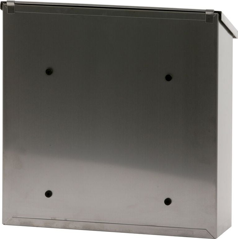Briefkasten V-Part Malagan, 370x370x115mm (HxBxT), Edelstahl, silber