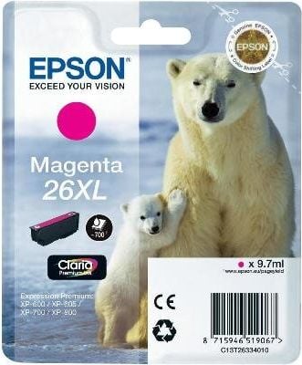 Epson Tintenpatrone T2633 26XL, magenta, 9,7ml