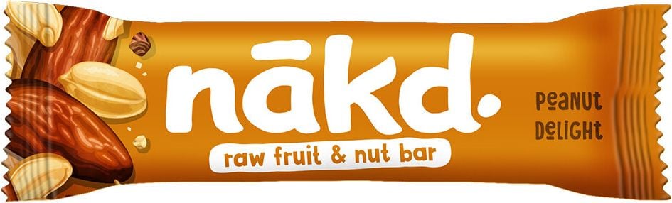 Müsliriegel nakd Raw Fruit & Nut Bar Peanut Delight 71509, Raw Bars, einzeln verpackt, Pack 18 Stück je
35g