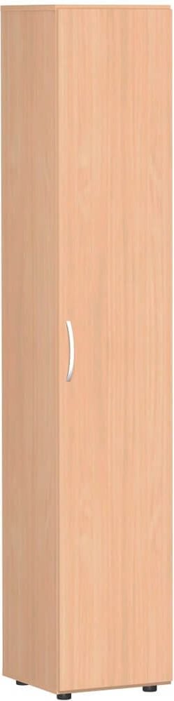 Aktenschrank Geramöbel Mailand S-346100, 40x216x42cm (BxHxT), 1 Flügeltür,
Bogengriff, ahorn