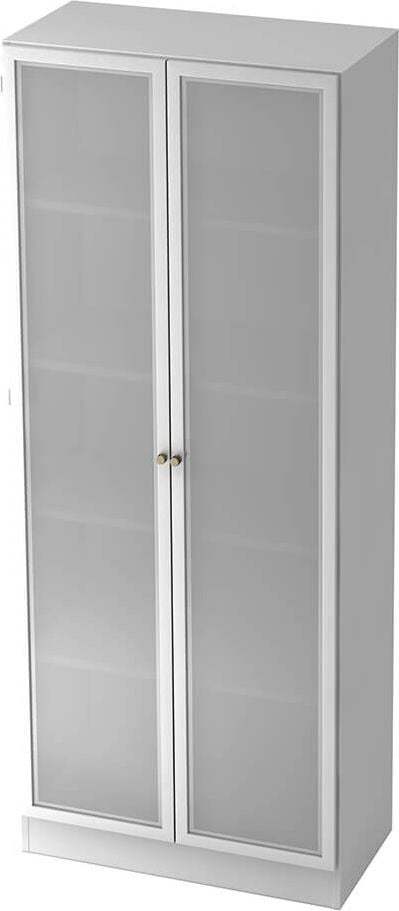 Aktenschrank Hammerbacher Solid 6100G, 80x200,4x42cm (BxHxT), 2 Flügeltüren
Milchglas, Knauf, weiß