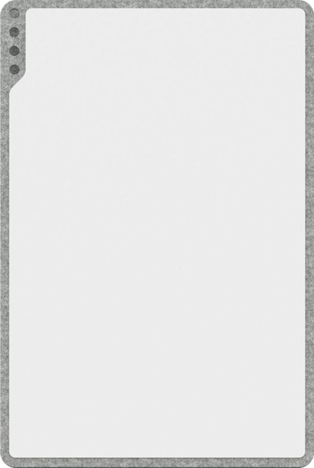 Whiteboard Playroom Playboard small, 75x50cm, emailliert, trocken abwischbar, farbiger Rahmen, freistehend/Wandanlage, rot