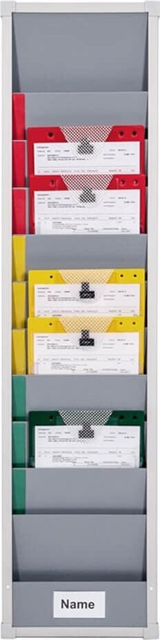 Werkstattplaner Eichner Flexo-Board Kaban-Prinzip 9089-00013, für 10 x A4, 31,5x128,2cm (BxH), einreihig
(1 Einzelsegment), Kunststoff, grau