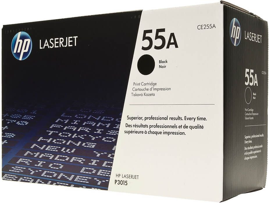 HP Lasertoner CE255A Nr. 55A, schwarz, 6.000 Seiten