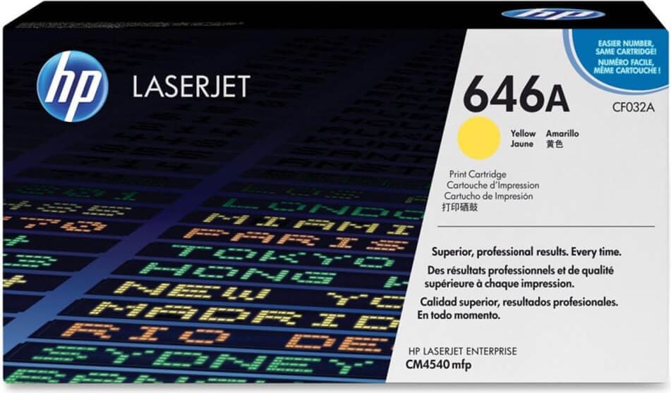 HP Lasertoner CF032A Nr. 646A, yellow, 12.500 Seiten