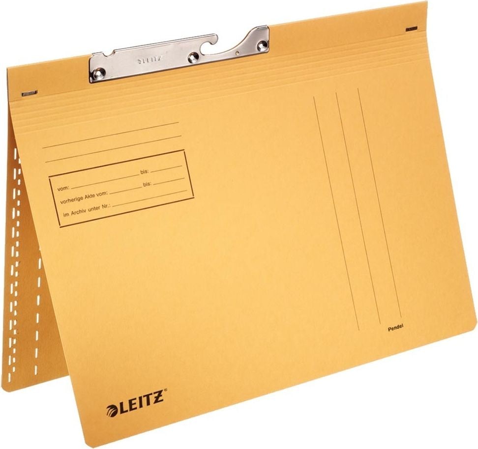 Pendelhefter Leitz Combi 2014, kaufm. Heftung, Manilakarton 250 g/m², gelb