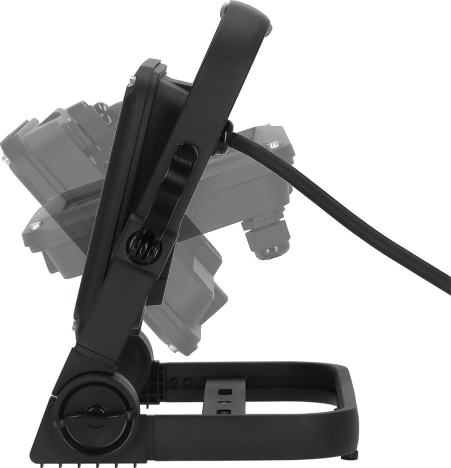 LED-Baustrahler Brennenstuhl JARO 7060 M 1171250547, 50 Watt, 5800 Lumen, 3-stufig dimmbar, Standfuß, Tragegriff, Schnellspannverschluss, 5m Kabel, IP65, IK08, schwarz