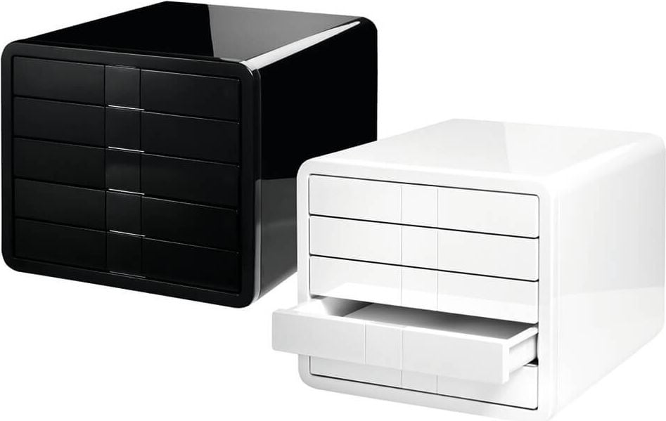 Schubladenbox HAN i-Box 1551, für A4, 5 geschlossene Schubladen, weiß
