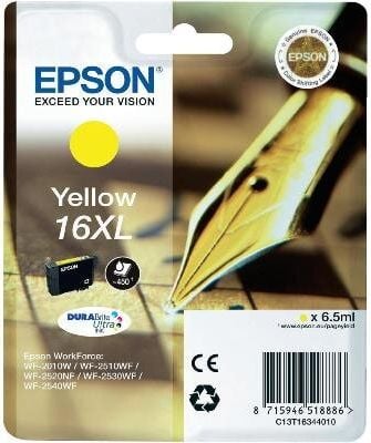 Epson Tintenpatrone T1634 16XL, yellow, 6,5ml