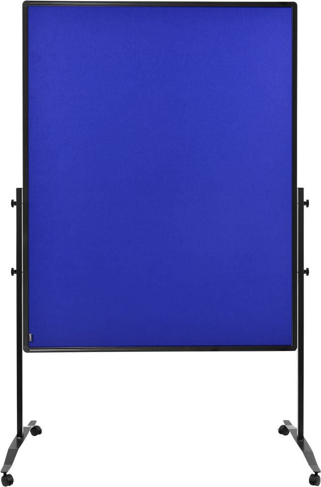 Moderationstafeln Legamaster Premium Plus mobil, Tafel: 150x120cm (HxB), einteilig, pinnbarer
Filz farbig, höhenverstellbar, Standfuß mit
Rollen, Flipchart-Haken, blau