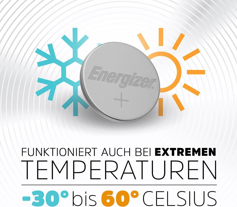 Knopfzellen Energizer Lithium CR2450, 3 Volt, frei von Quecksilberzusatz, Pack 2 Stück
