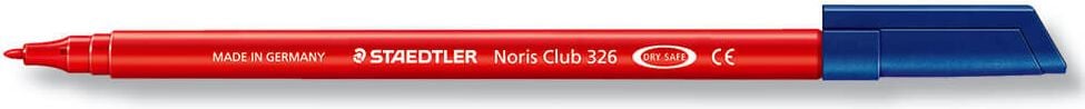 Fasermaler Staedtler Noris Club 326, ca. 1mm, Rundspitze, schwarz