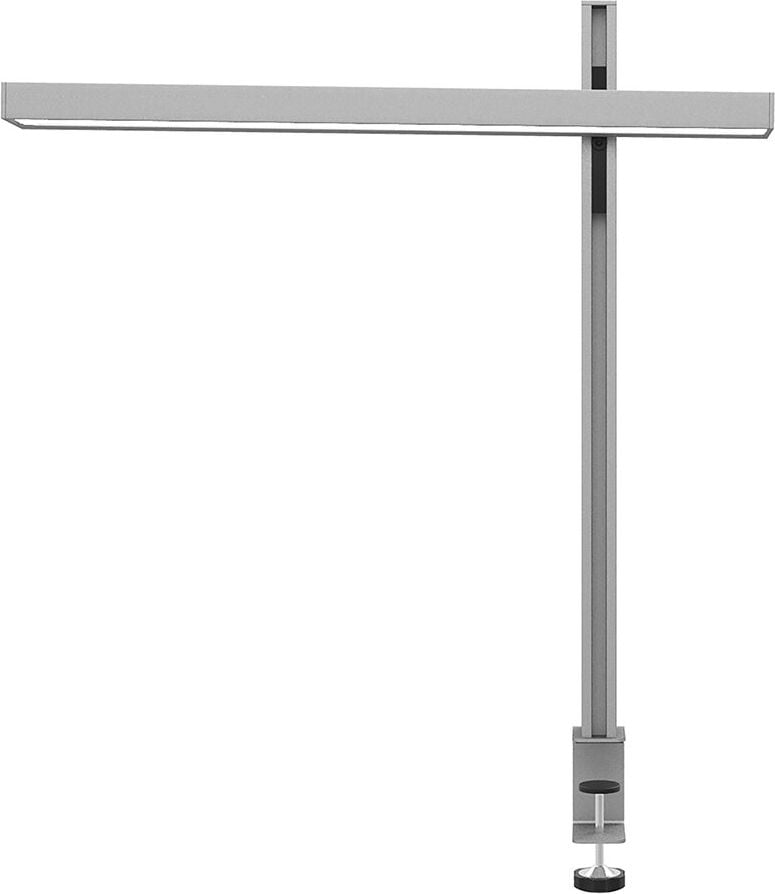LED-Schreibtischleuchte Unilux ZENITH 400188588/400188589, 11 W, LED (warmweiß-tageslichtweiß), 113lm/W, 5 Farbtemperaturen, dimmbar, Tischklemme, grau