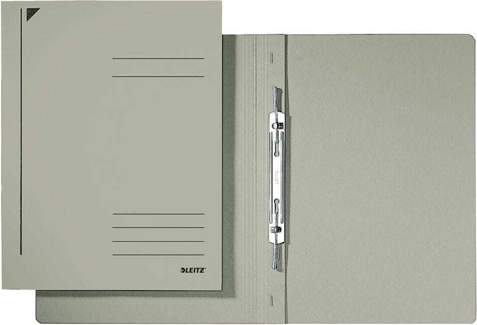 Spiralhefter Leitz A4 3040, Pendarec-Karton 430 g/m², Pack 25 Stück, grau