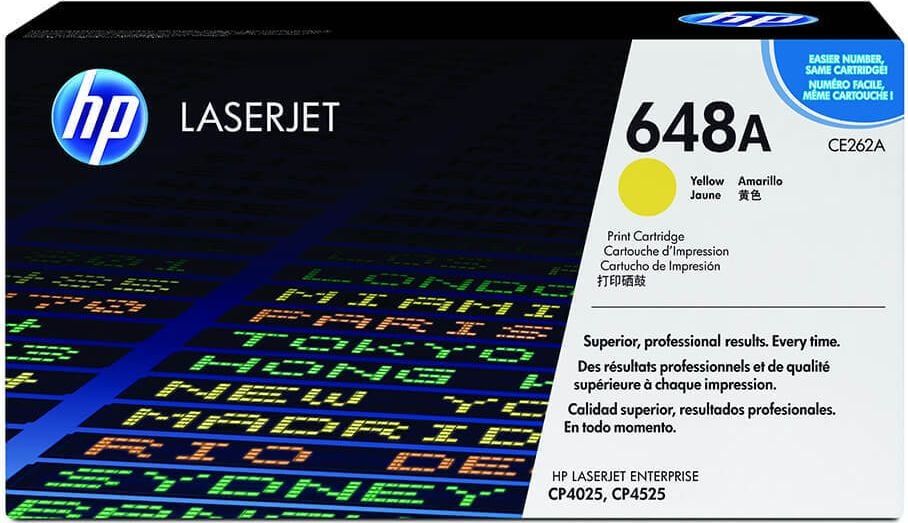 HP Lasertoner CE262A Nr. 648A, yellow, 11.000 Seiten