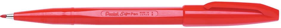 Fineliner Pentel S520 SignPen, ca. 1mm, Acrylspitze, rot