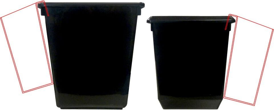 Papierkorb Abfalleinsatz Vepa Bins, ca. 20 Liter, viereckig, Polypropylen, für
konische Papierkörbe 21 l und 27 l, blau
