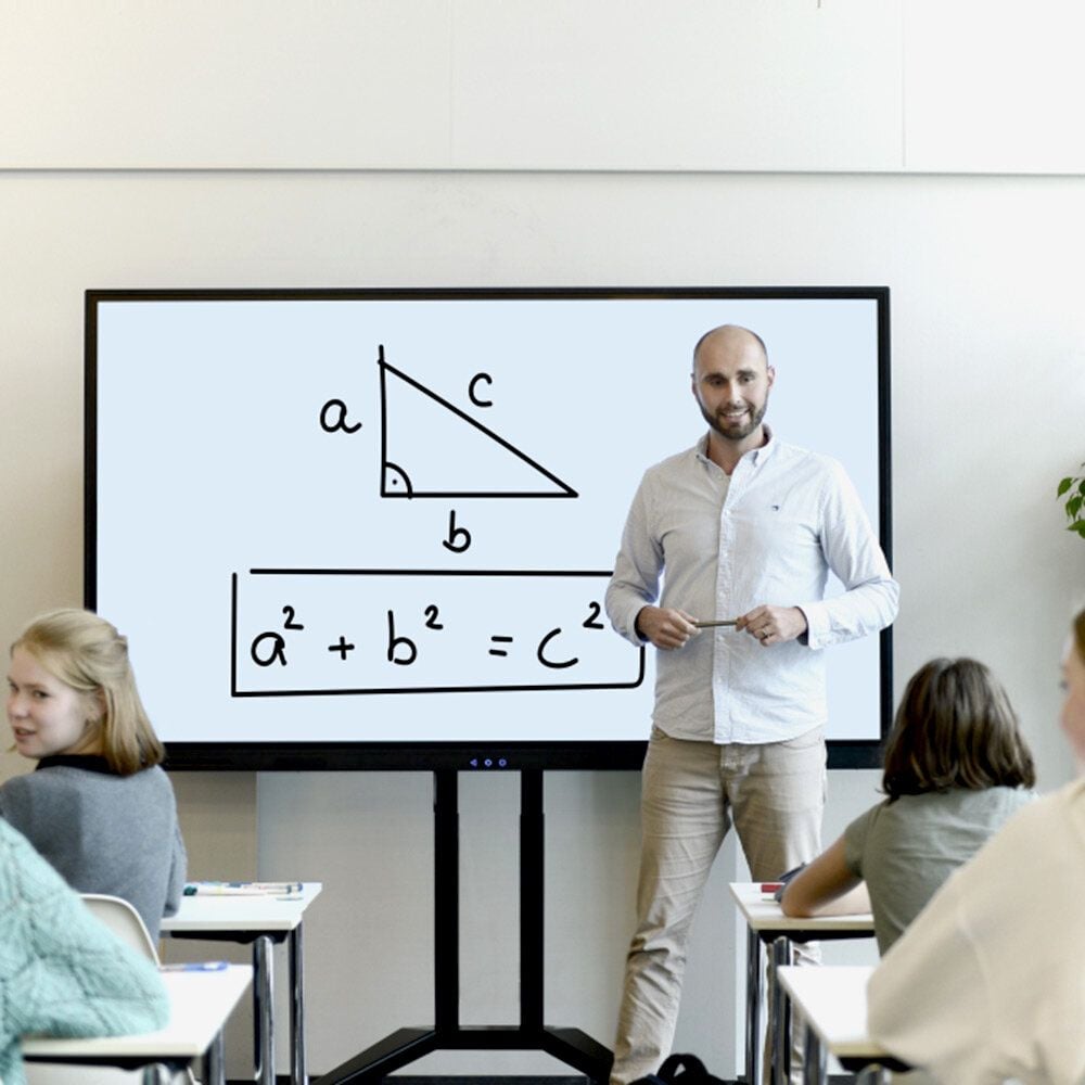Evolve Pro Touchdisplay Legamaster EVP-8600, 86 Zoll LCD-Display, 1x HDMI-Ausgang, 3x
HDMI-Eingänge, 4K Ultra HD,
höhenverstellbar, Bildformat 16:9,
inkl. Pylonensystem