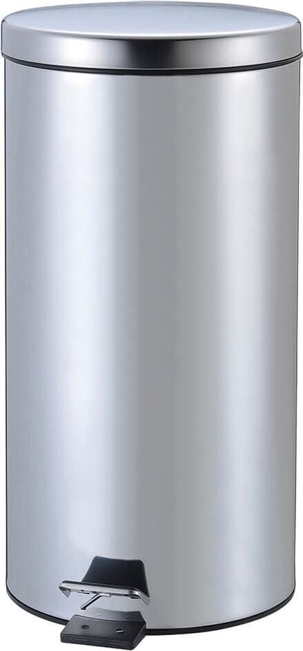 Tret-Abfallsammler Zwingo Z2300300, 20 Liter, Edelstahl, Kunststoff-Inneneimer,
silber, silber