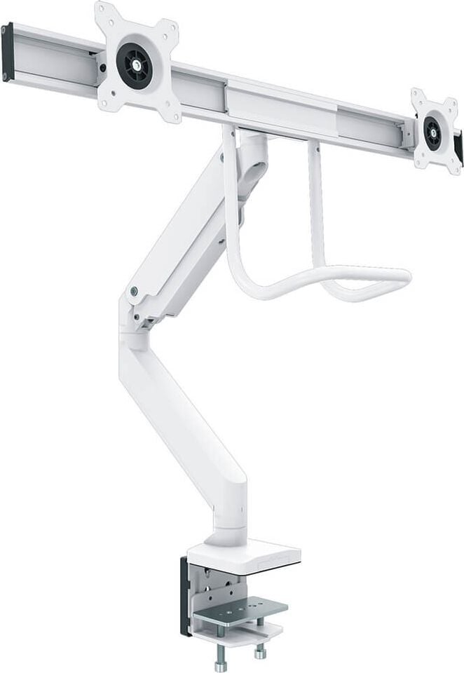 Monitorhalter Fellowes Eppa Dual Crossbar, 1 Arm, für 2 Monitore, Tragfähigkeit bis zu
16 kg, Klemmhalterung, weiß