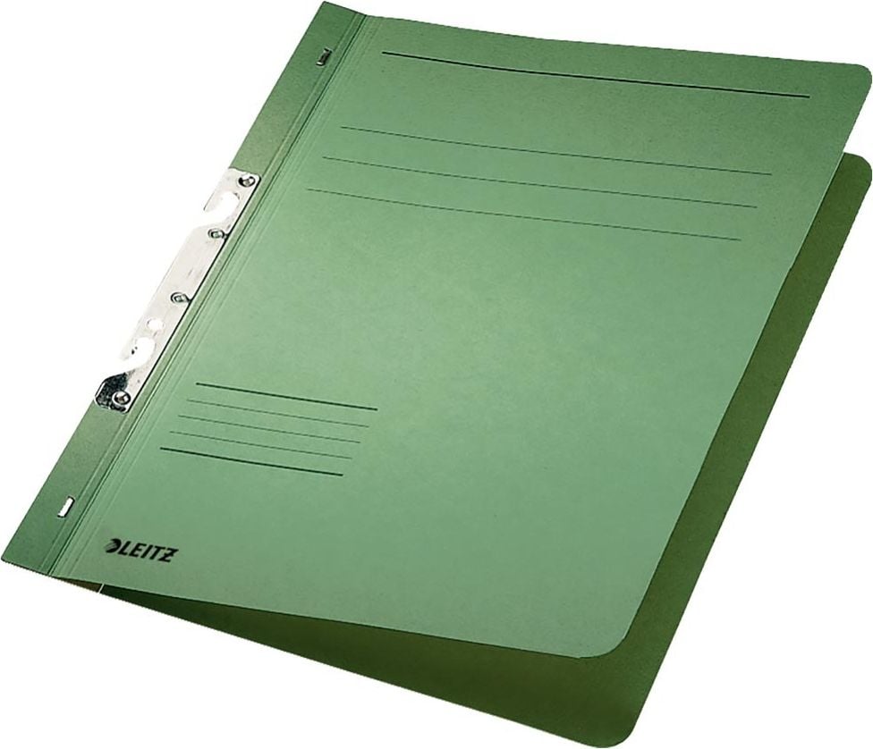 Einhakhefter Leitz 3746, A4, 1/1 Deckel, kaufm. Heftung, Manilakarton
250 g/m², grün